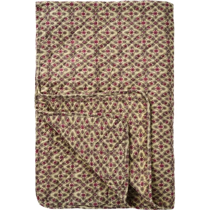 Ib Laursen Decke Quilt Tagesdecke Überwurf 180x130cm Muster Beere Lila 07942-65