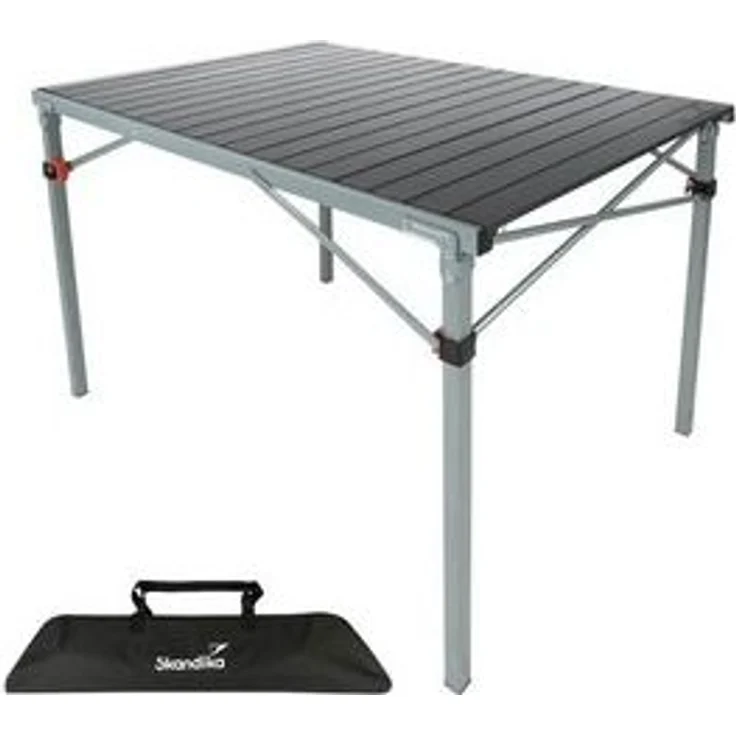 Skandika Campingtisch Aluminium Klapptisch Maikku, einrollbare Tischplatte, wasserfest, für 6 Personen, 80 kg Traglast, 107 x 70 x 70 cm, Falttisch für Garten – Bild 6