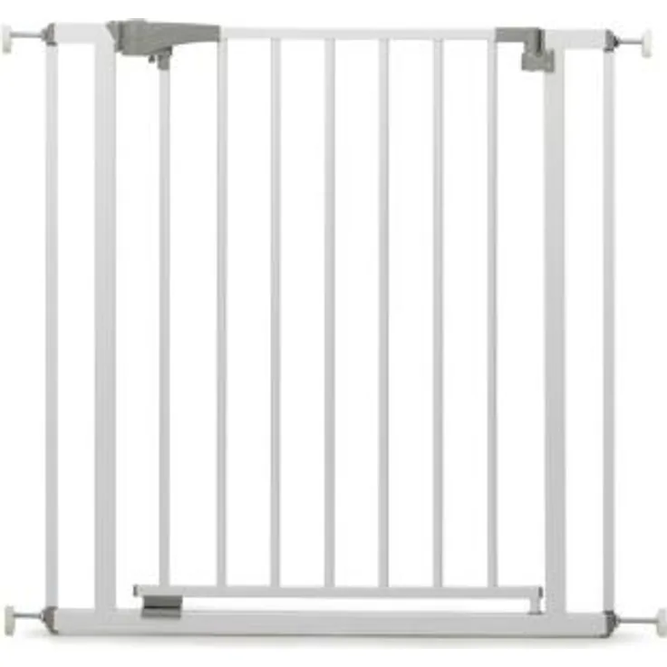 LaWaLu by geuther 4712LW Schwenk- und klemmbares Treppenschutzgitter Yanis, Absperrgitter (Passung: 73 - 81 5 cm, Schutzgitter ohne Bohren, Öffnungsrichtung einstellbar Sicherheitsverschluss), Grau