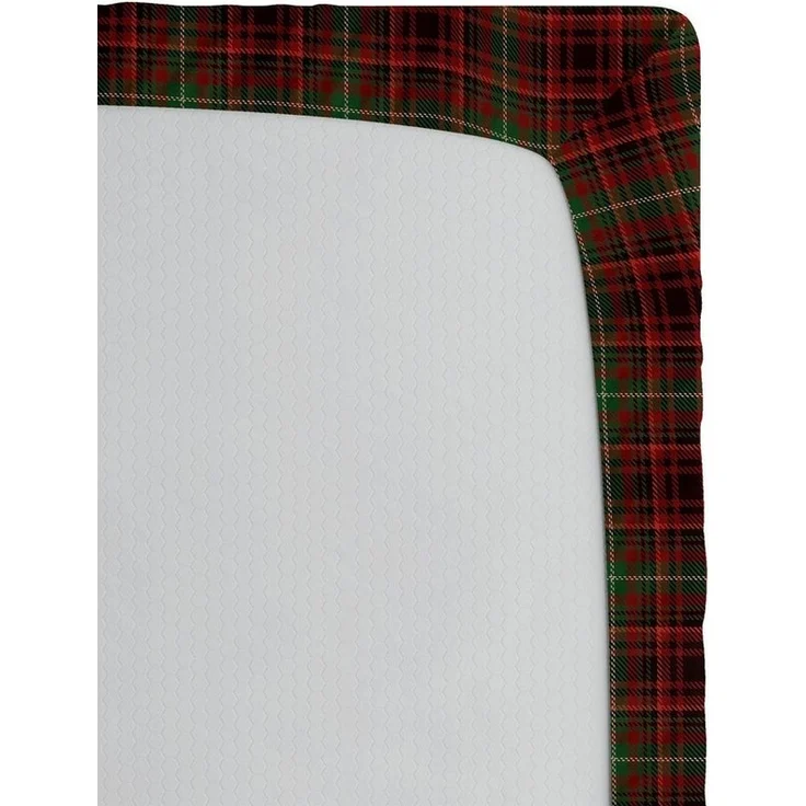 Abakuhaus Spannbettlaken Soft Dekorativer Stoff Bettwäsche Rund-um Elastischer Gummizug, Plaid Scottish Stil Illustration – Bild 3