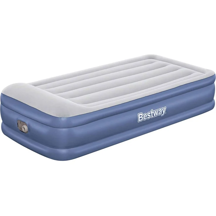 TriTech™ Single-Luftbett mit integrierter Elektropumpe, Blau/Grau, 191 x 97 x 46 cm – Bild 1