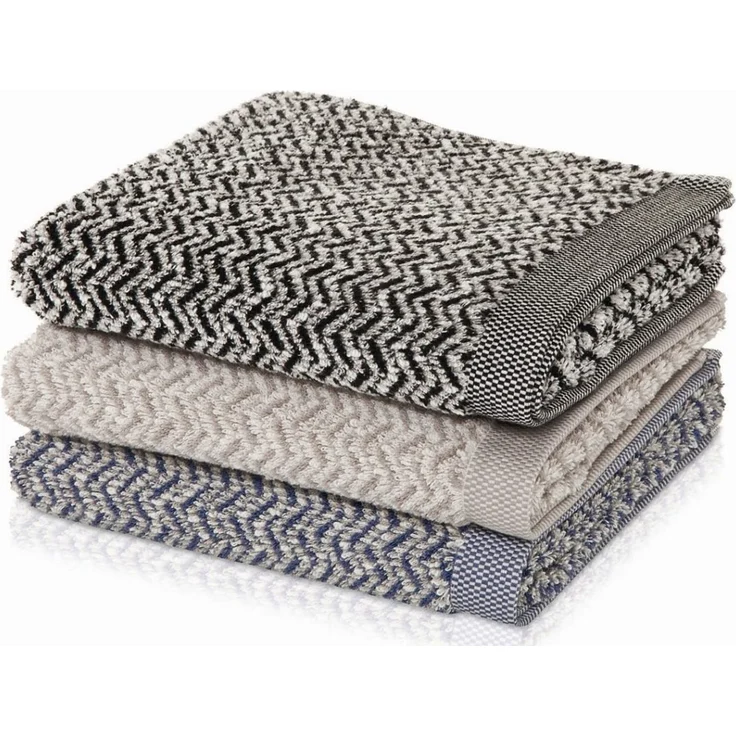 Möve Handtuch Brooklyn, Walkfrottier (1-St), mit Zick-Zack-Muster, Made in Germany – Bild 2