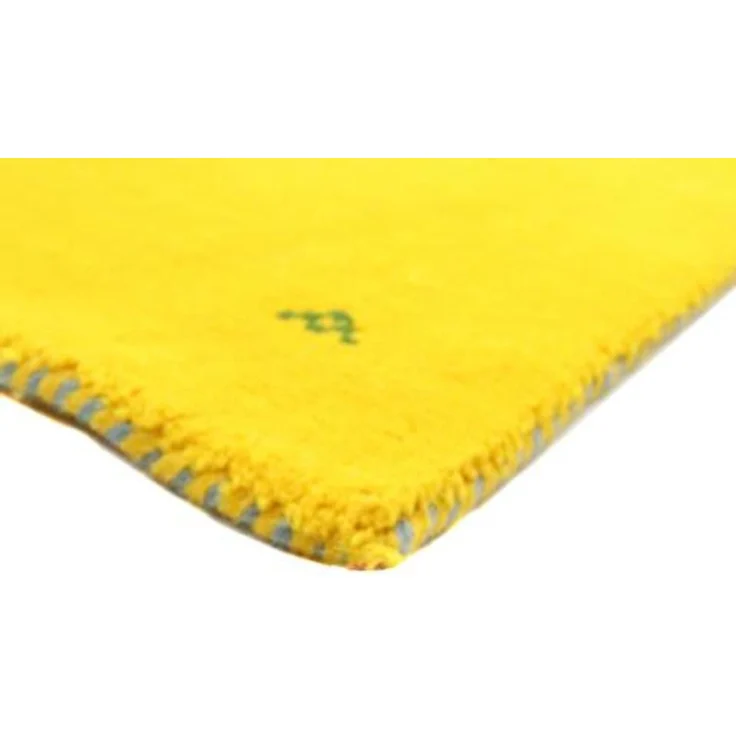 Gabbeh Teppich - Indus »Agra« 140 x 70 cm - gelb – Bild 4