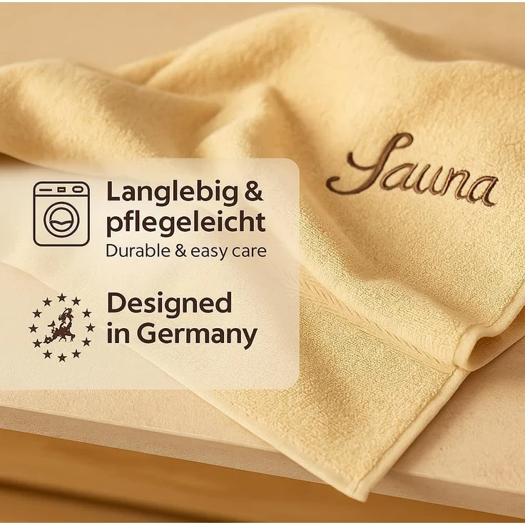 Betz Saunatuch Saunahandtuch Saunatücher France Größe 80x200 cm, 100% Baumwolle (Set, 1-St), extra groß und saugfähig – Bild 6