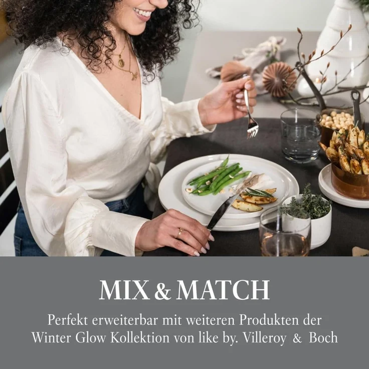 like. by Villeroy & Boch Winter Glow Kerzenhalter U-Form – Bild 5