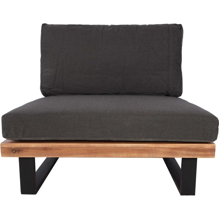 2er-Set Lounge-Sessel HWC-H54, Garten-Sessel, Spun Poly Akazie Holz FSC-zertifiziert Alu ~ braun, Polster dunkelgrau – Bild 7