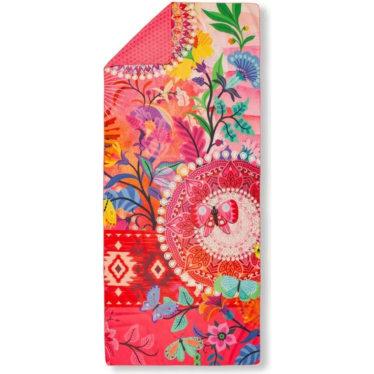 hip Family Strandtuch Liegetuch 100x180 Giselah Mandala Indie bunt koralle 32020