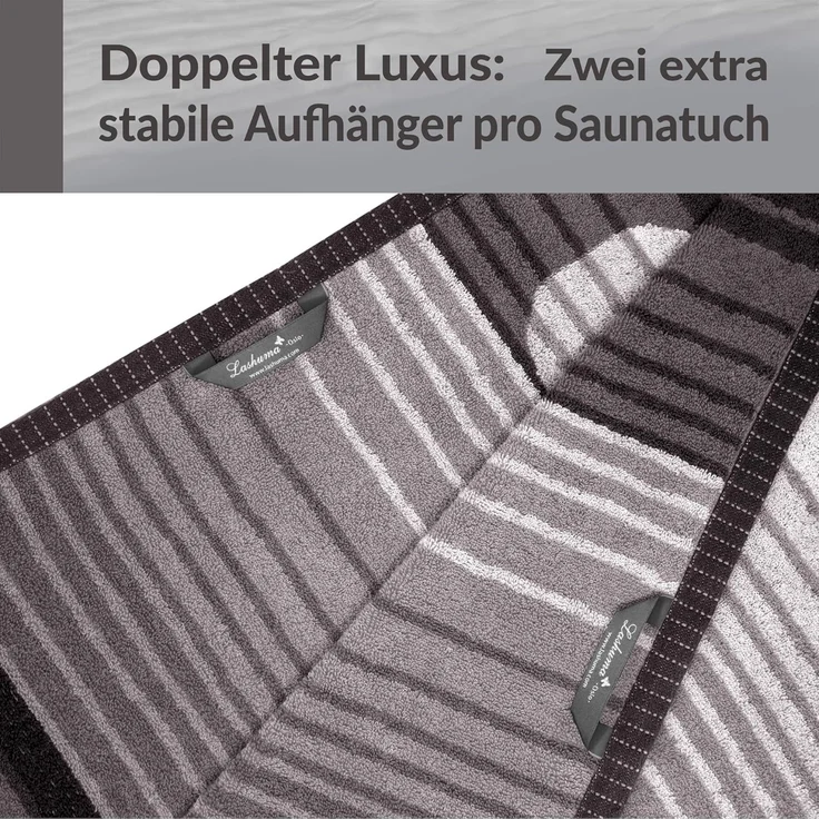 Lashuma Saunatuch XXl Handtuch Oslo, Frottee (1-St), großes Liegtuch Saunahandtuch für Damen und Herren 85x200 cm – Bild 6