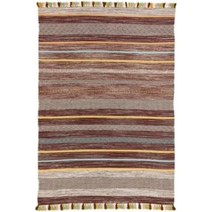 Pergamon Wollteppich Natur Teppich Kelim Kalleen, Rechteckig, Höhe: 8 mm – Bild 6