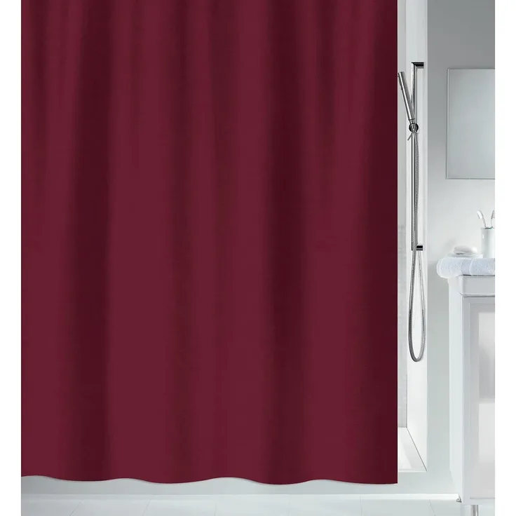 spirella Duschvorhang Spirella Anti-Schimmel Duschvorhang - Anti-Bakteriell, waschbar Breite 120 cm, Anti-Schimmel Textil-Duschvorhang, Polyester, 120x200 cm, waschbar