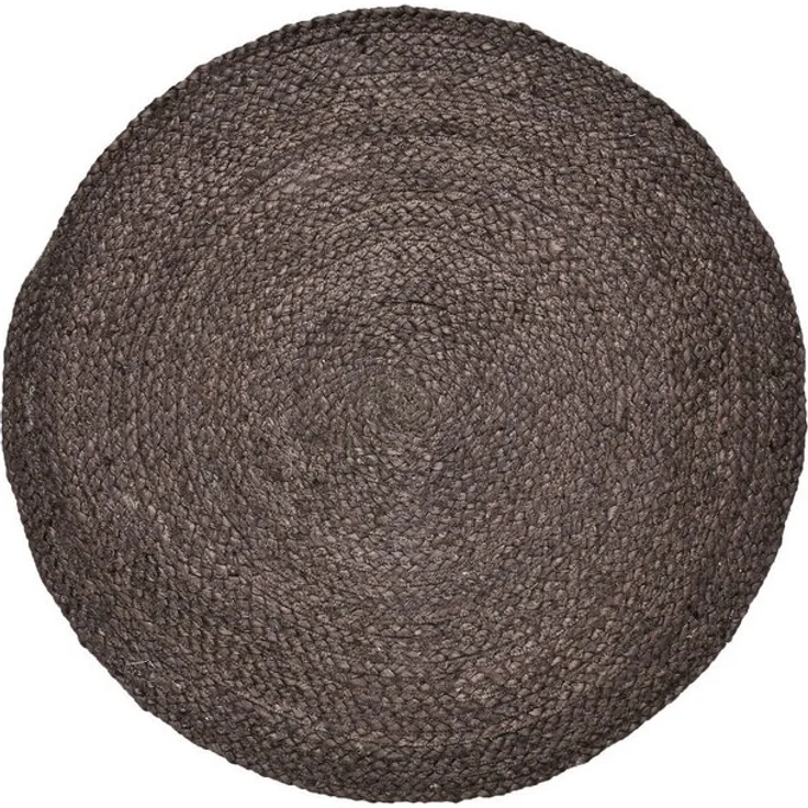 Marrakesch Orient & Mediterran Interior Teppich Ethno Boho Deko Jute Teppich Abrila Rund 100cm Braun – Bild 4