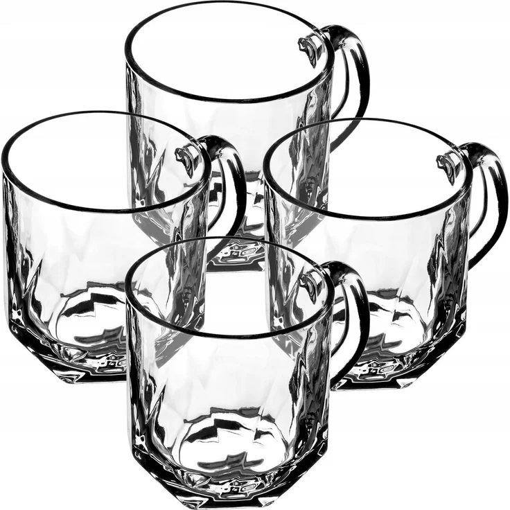 KADAX 4x Gläser 300ml für Kaffee Tee Getränke Glas mit Henkel Set – Bild 3