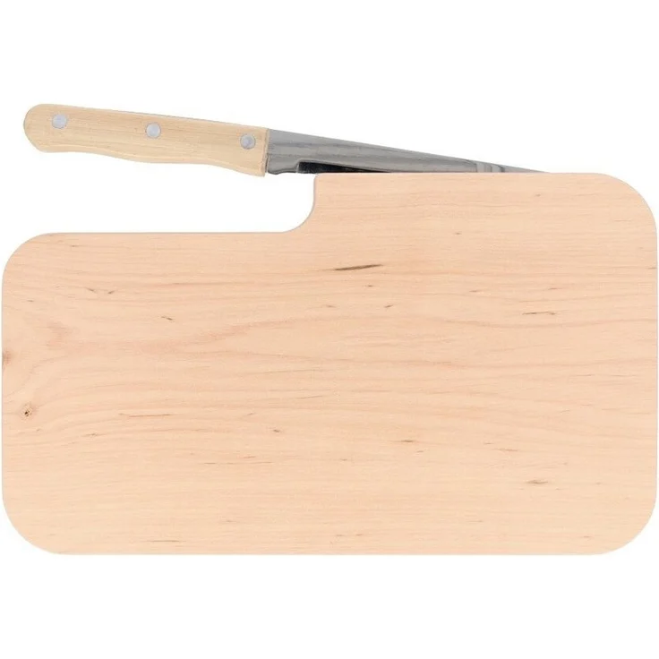 Spruchreif® Frühstücksbrett Brotzeitbrett mit Gravur · Holzbrett mit Messer · Outdoor Geschenke – Bild 2