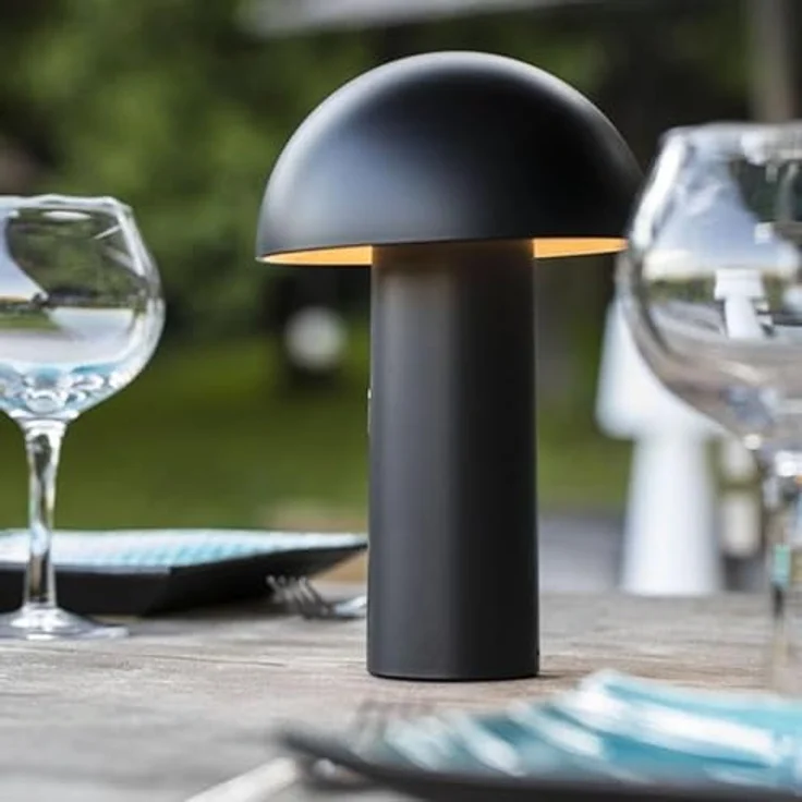 LUMISKY Tod Black, LED Nachttischlampe mit dimmbarer warmweißer Beleuchtung, 280 mm, schwarz, kabellos, bis zu 5 Stunden Laufzeit – Bild 4