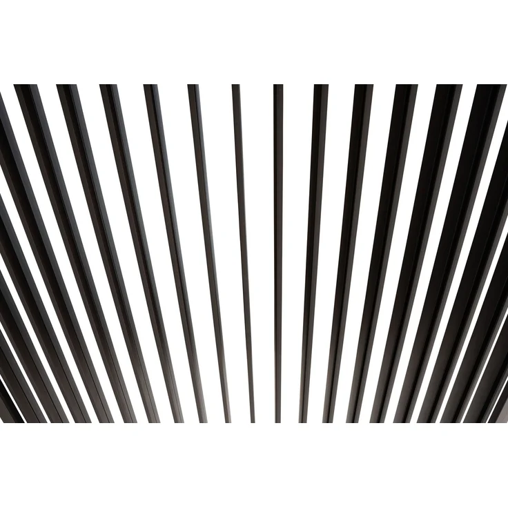 LECO Lamellenpergola DELUXE, Aluminium-Lamellen und Aluminium-Profile anthrazit, 4x3 m – Bild 4