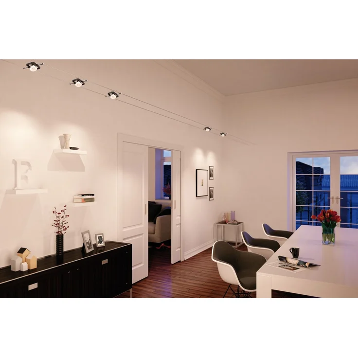 Paulmann No. 94290 Seilsystem Mac II Schwarz matt mit 5 Spots ohne Leuchtmittel GU5,3 – Bild 5