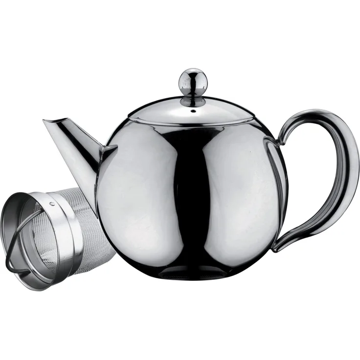 Café Ole Rt-017x Teekanne, Edelstahl, 17 Fluid_Ounces, Stainless Steel Handle