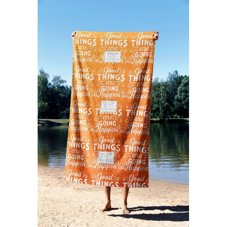 Mijolnir 'Good Things 90' Strandtuch, Mehrfarbig, 90 x 150 cm – Bild 3