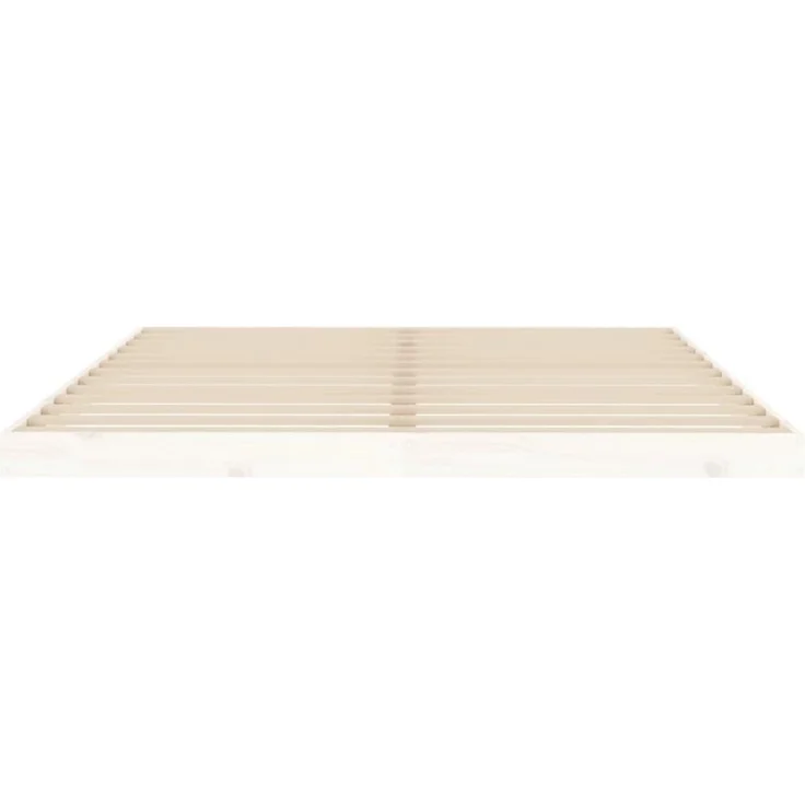 vidaXL Massivholzbett Weiß 160x200 cm Kiefer [823435] – Bild 6
