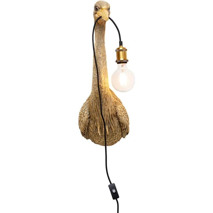 Wandleuchte Heron 62 cm / WLHERON, Kunststoff, Braun, 26 x 62 x 22 cm – Bild 1
