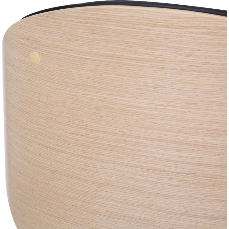 Calicosy Bürostuhl mit Dekor in heller Nussbaumoptik H84 cm – HERCULE - Helles Holz – Bild 6