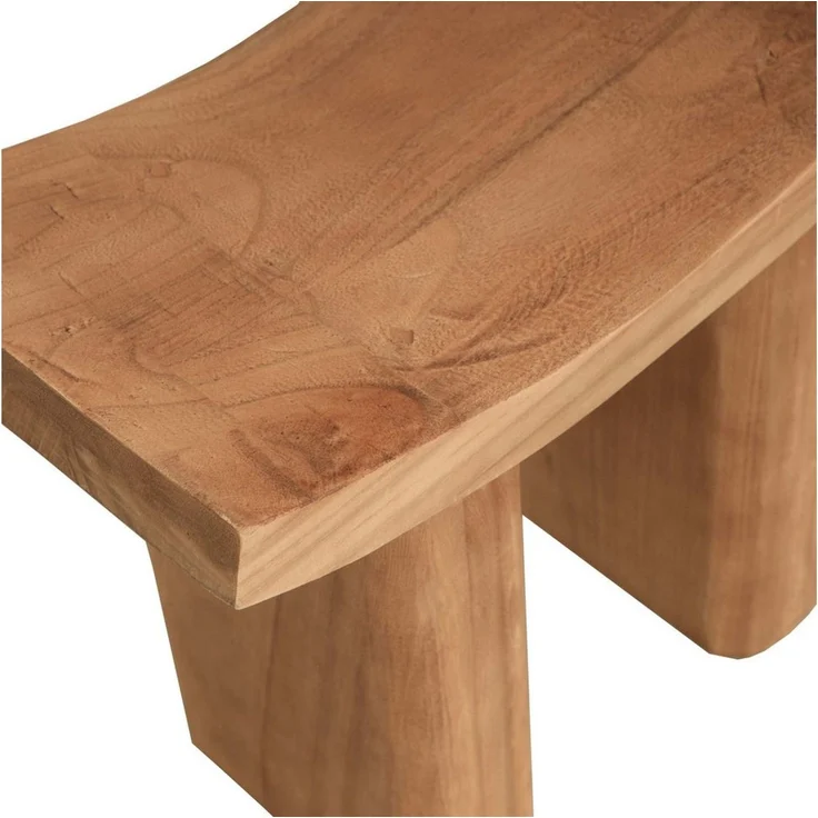 WOOOD Hocker Japan aus Paulowniaholz mit matter Schutzschicht B 50 x T 25 x H 45 cm, Tragkraft 110 kg,Pflegeleicht,sichtbare Maserung, einfach zu montieren – Bild 4