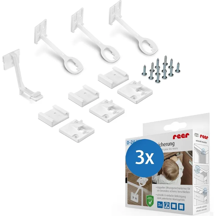 Reer Schrank- u Schubladensicherung 3 Stück