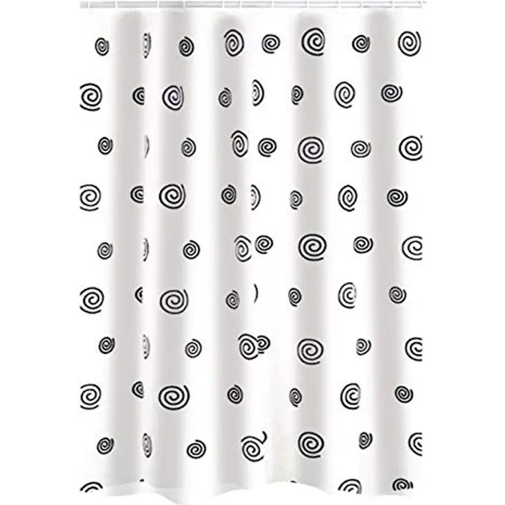Ridder Duschvorhang Snail schwarz Breite 180 cm