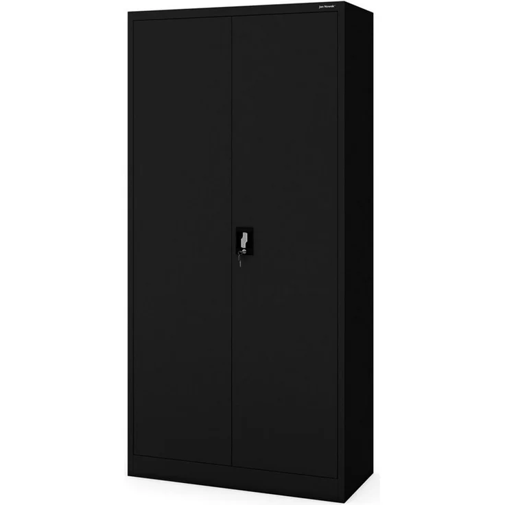 Jan Nowak Mehrzweckschrank Metall Mehrzweckschrank 90 cm DAWID 3 Zonen abschließbar Stahl (Putzschrank Büro Garderobe Sozialraum Kleiderstange Schlüssel, 0,6 mm 185 x 90 x 45 cm Wandmontage Schloss 2 Schlüssel robust) 3 Zonen Halbablage Driegelpunkt-Sc... – Bild 1