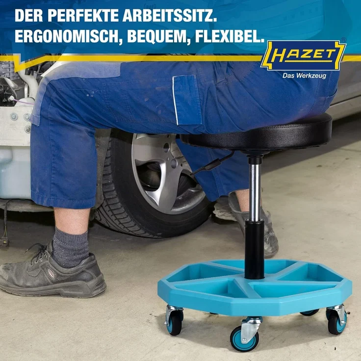 Drehhocker 195N-4 Vierkant-Rohrrahmen Sitz-H. 430-550mm HAZET "" – Bild 8