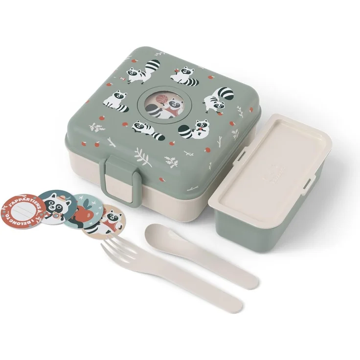 PEUGEOT Lunchbox RACCOON LBH 15x15x7 cm türkis – Bild 1