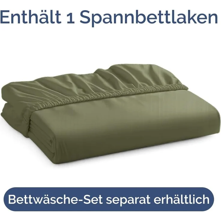 Spannbettlaken 100x200 cm - Extra Tiefes Spannbetttuch für Matratzen bis 40 cm (16") Höhe - Weiche Gebürstete Mikrofaser - Knitterfrei, Schrumpf- & Farbbeständig - Oeko-TEX - Salbei Grün Bettlaken