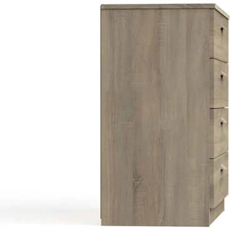 Muebles Pitarch | Kommode 4 Schubladen mit Metallführungen, Schlafzimmerkommode, Cambrian Eiche, 78 x 74 x 40 cm (Höhe x Breite x Tiefe), Kollektion Tibet – Bild 5