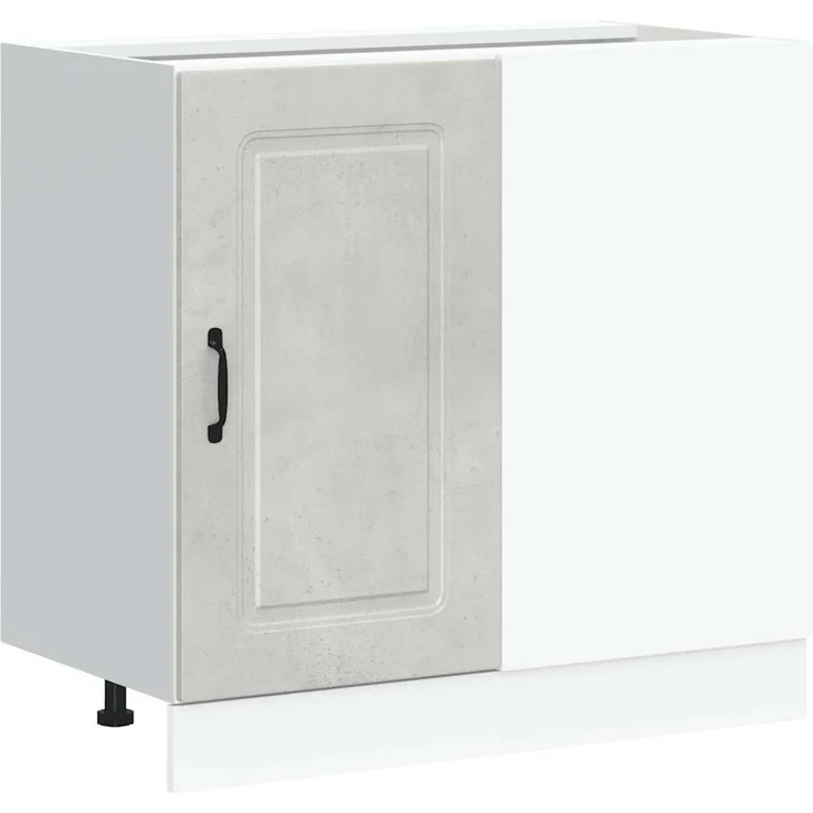 vidaXL Küchenunterschrank Kalmar Betongrau Holzwerkstoff 854322 – Bild 2