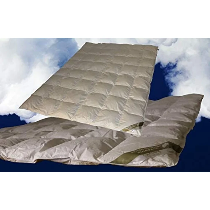 White Sibiria Schneegänseflaum leichte Daunendecke Bettdecke 155x220 cm 800g – Bild 2