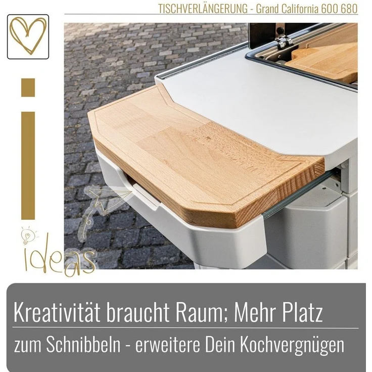 BLACK FOREST FOX Campingtisch Tischverlängerung für VW Grand California 600/680 - Camper Erweiterung, Regional entwickelt und hergestellt – Bild 2