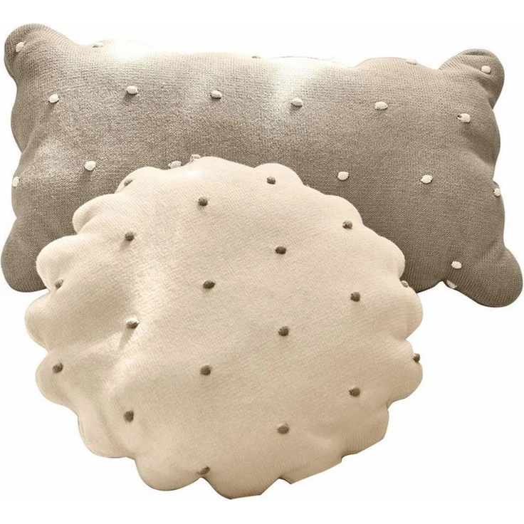 Mirabeau Dekokissen Kissen 2er Set Saphie creme/braun – Bild 1