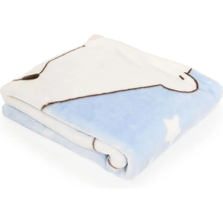Cangaroo Babydecke 110 x 80 cm Softy Sweet Bärenmotiv Kuscheldecke Schmusedecke blau – Bild 2