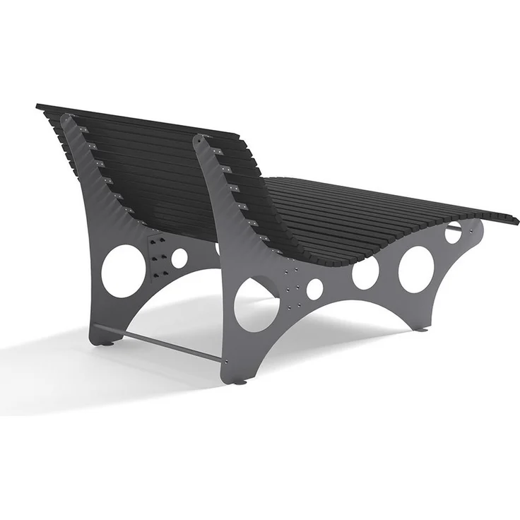 HOME DELUXE Wellenliege NIRA - Anthrazit – Bild 3