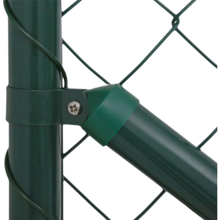 Maschendrahtzaun Komplettset 1,25 x 25 m Zaunset Gartenzaun Aufschraubhülse Zaun – Bild 3