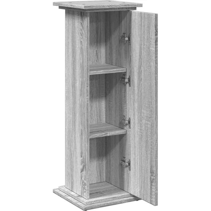 vidaXL Postament mit Stauraum, Holzwerkstoff, Grau Sonoma, 31 x 30 x 90 cm – Bild 5