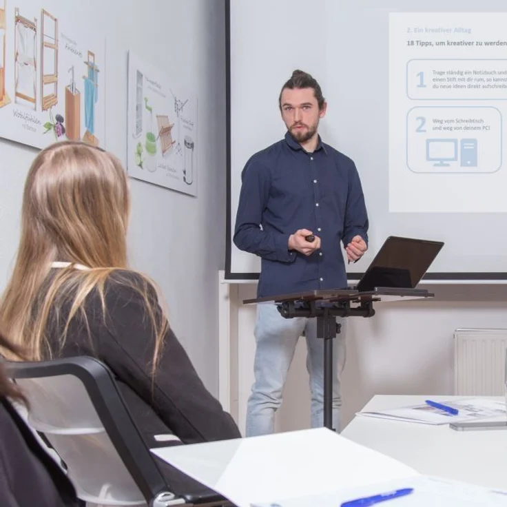 Relaxdays Laptoptisch mit Ablage für Maus, höhenverstellbar, Holz, Eiche Gelb, 95 x 60 x 40 cm – Bild 2