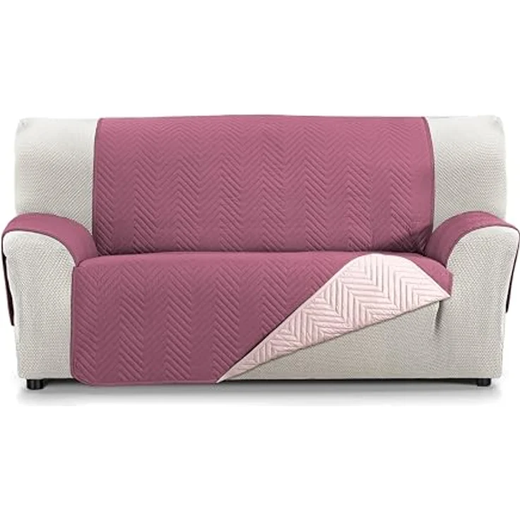 Martina Home Milano 4-Sitzer-Sofabezug – Aubergine/Lachs – Bild 1