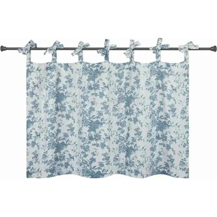Mirabeau Scheibengardine Scheibengardine Emilie blau/beige – Bild 1
