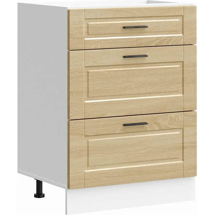 vidaXL Küchenunterschrank Porto Sonoma-Eiche Holzwerkstoff 854262 – Bild 2