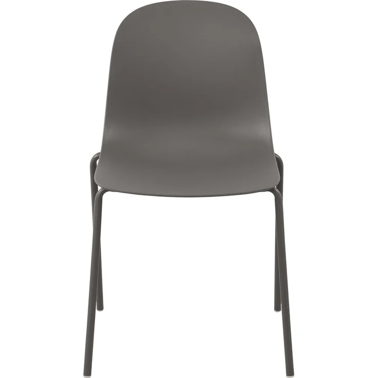 CLP Stapelstuhl Hardin mit ergonomischer Kunststoffschale und stabilem Metallgestell - Farbe:taupe – Bild 4