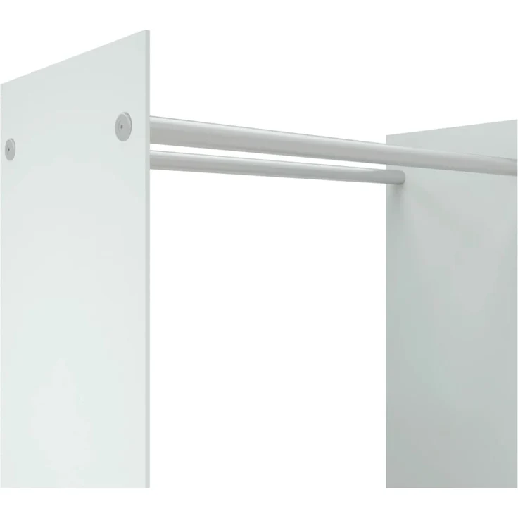 vidaXL Brennholzregal Weiß 80x35x100 cm Hartglas 327471 – Bild 4