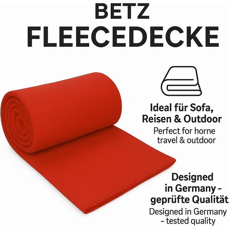 Wohndecke 4 Stück Fleecedecke Kuscheldecke Größe 130 x 170 cm, Betz – Bild 9