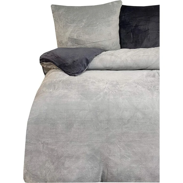 One Home Bettwäsche Winter Cashmere Touch, Fleece, 2 teilig, flauschig warmes Teddy Plüsch, Komfortgröße – Bild 1