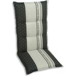 GO-DE Mittellehner-Auflage 110x50x7 cm grau Sitzkissen Sitzpolster Sitzauflage